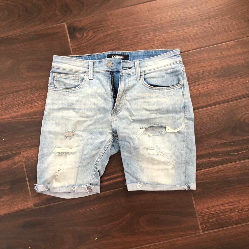 Express Denim Shorts Slim
